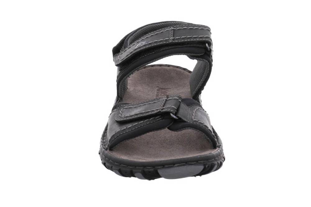 Josef Seibel Canim Sandalen In Übergrößen Schwarz 36452 946 100 Große Herrenschuhe