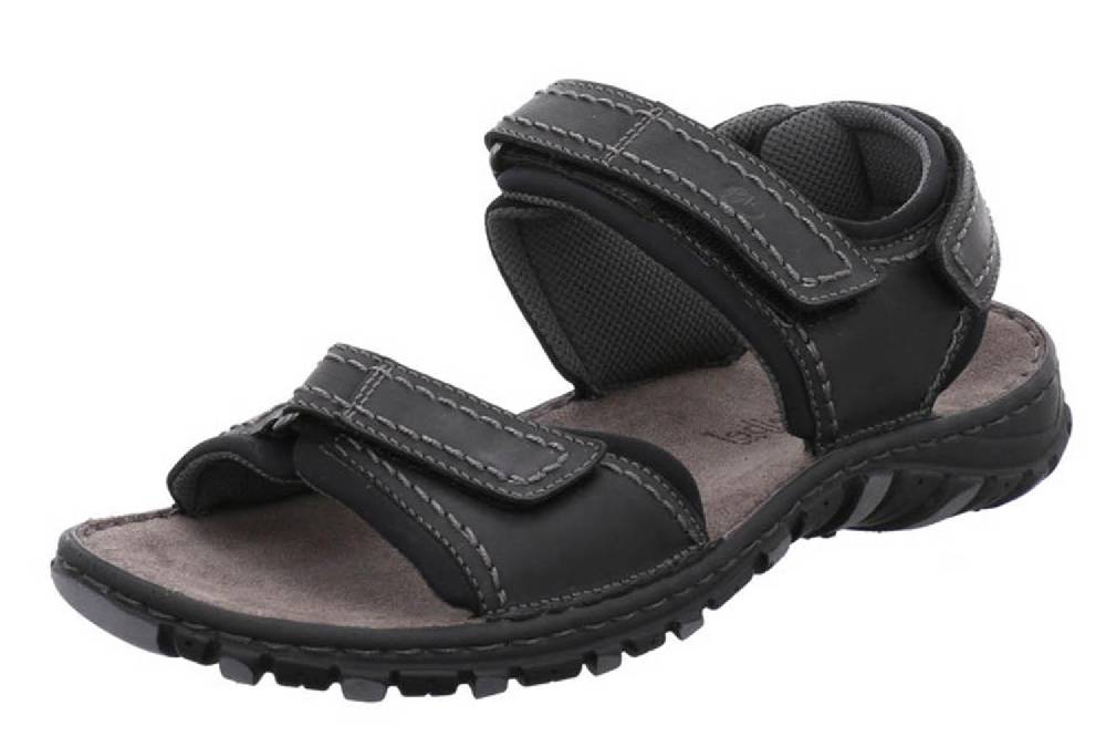 Josef Seibel Canim Sandalen In Übergrößen Schwarz 36452 946 100 Große Herrenschuhe