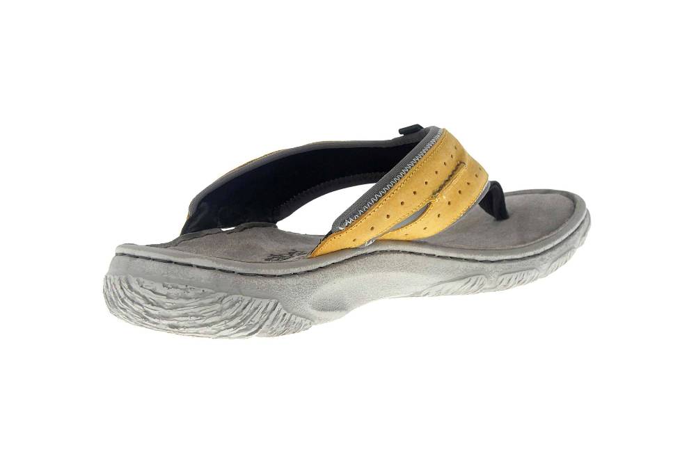 Josef Seibel Carlo 01 Zehentrenner In Übergrößen Gelb 27601 796 801 Große Herrenschuhe