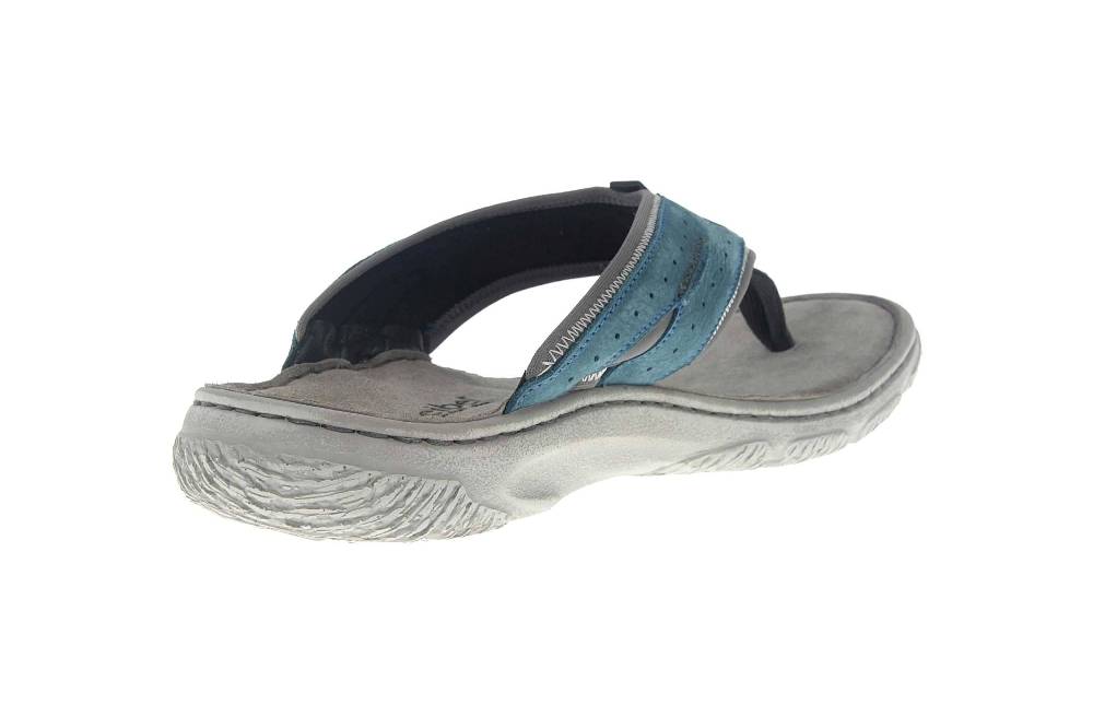 Josef Seibel Carlo 01 Zehentrenner In Übergrößen Blau 27601 796 516 Große Herrenschuhe
