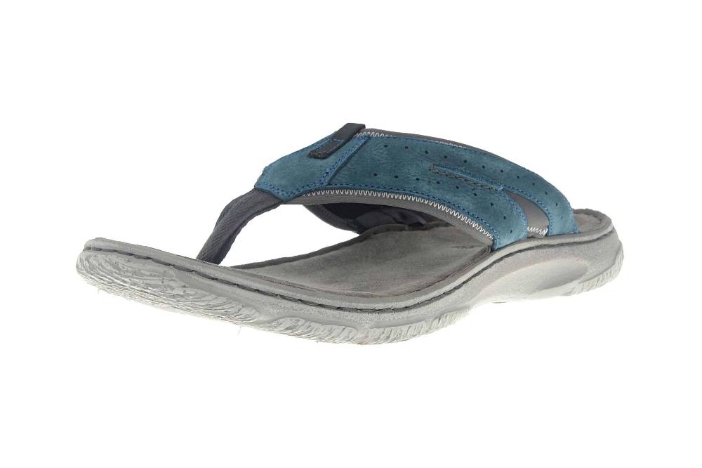 Josef Seibel Carlo 01 Zehentrenner In Übergrößen Blau 27601 796 516 Große Herrenschuhe