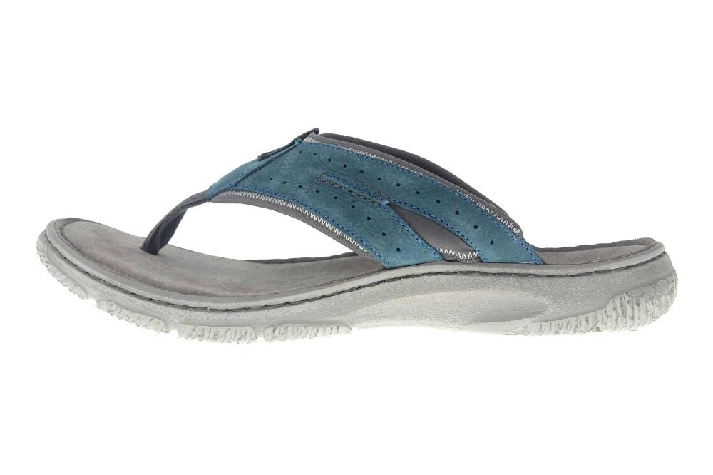 Josef Seibel Carlo 01 Zehentrenner in Übergrößen Blau 27601 796 516 große Herrenschuhe