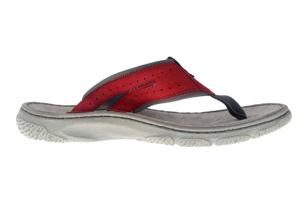 Josef Seibel Carlo 01 Zehentrenner In Übergrößen Rot 27601 796 401 Große Herrenschuhe