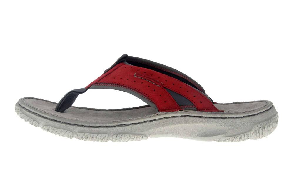 Josef Seibel Carlo 01 Zehentrenner in Übergrößen Rot 27601 796 401 große Herrenschuhe