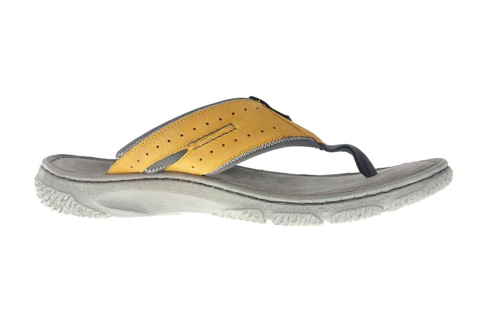 Josef Seibel Carlo 01 Zehentrenner In Übergrößen Gelb 27601 796 801 Große Herrenschuhe