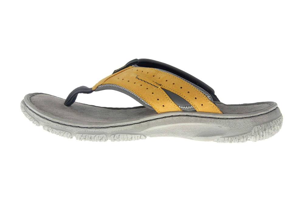 Josef Seibel Carlo 01 Zehentrenner in Übergrößen Gelb 27601 796 801 große Herrenschuhe