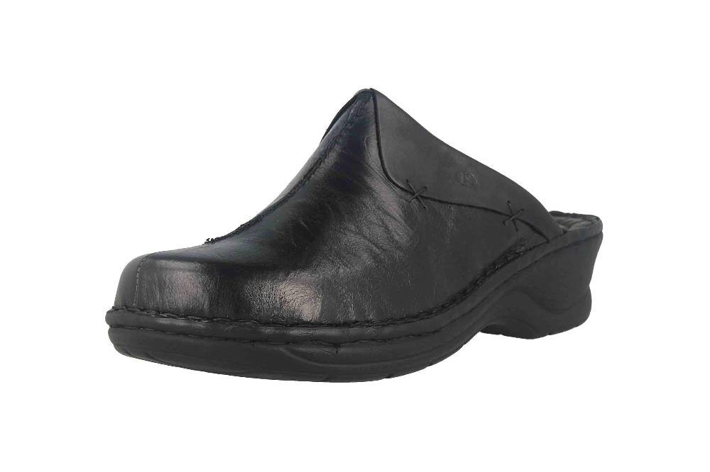 Josef Seibel Catalonia 48 Clogs & Hausschuhe In Übergrößen Schwarz 56512 88 600 Große Damenschuhe