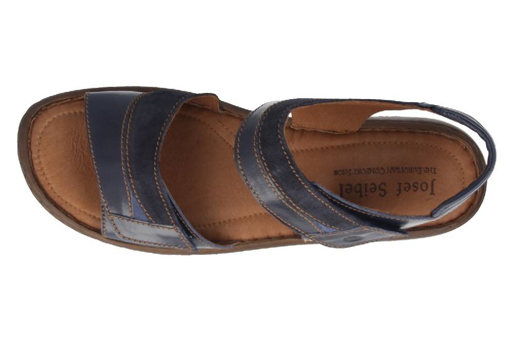 Josef Seibel Debra 19 Sandalen In Übergrößen Blau 76719 44 596 Große Damenschuhe