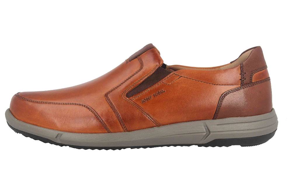 Josef Seibel Enrico 18 Slipper in Übergrößen Braun 25318 860 371 große Herrenschuhe