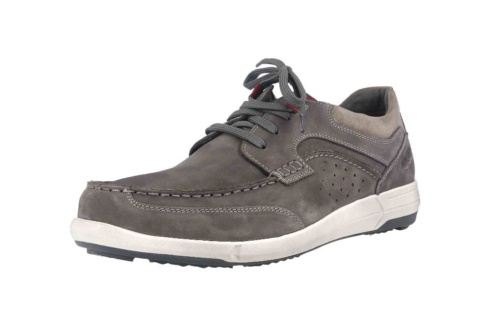 Josef Seibel Enrico 25 Halbschuhe In Übergrößen Grau 25325 TE21 741 Große Herrenschuhe