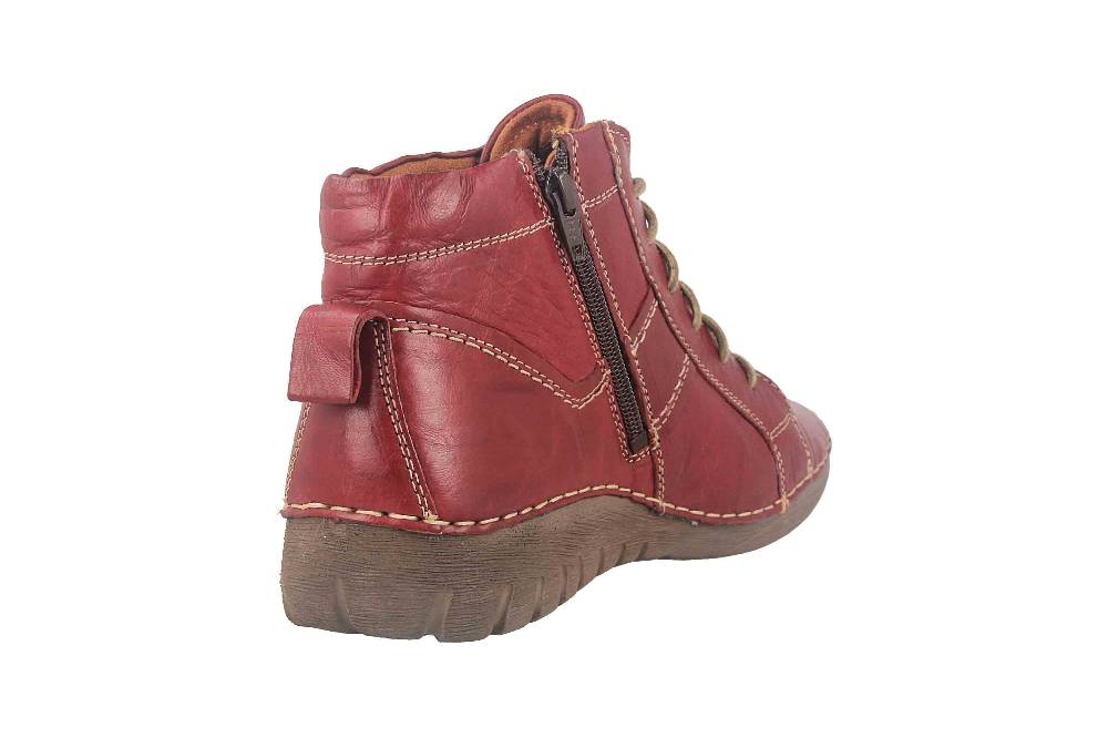 Josef Seibel Felicia 01 Stiefeletten In Übergrößen Rot 89201 MI302 411 Große Damenschuhe