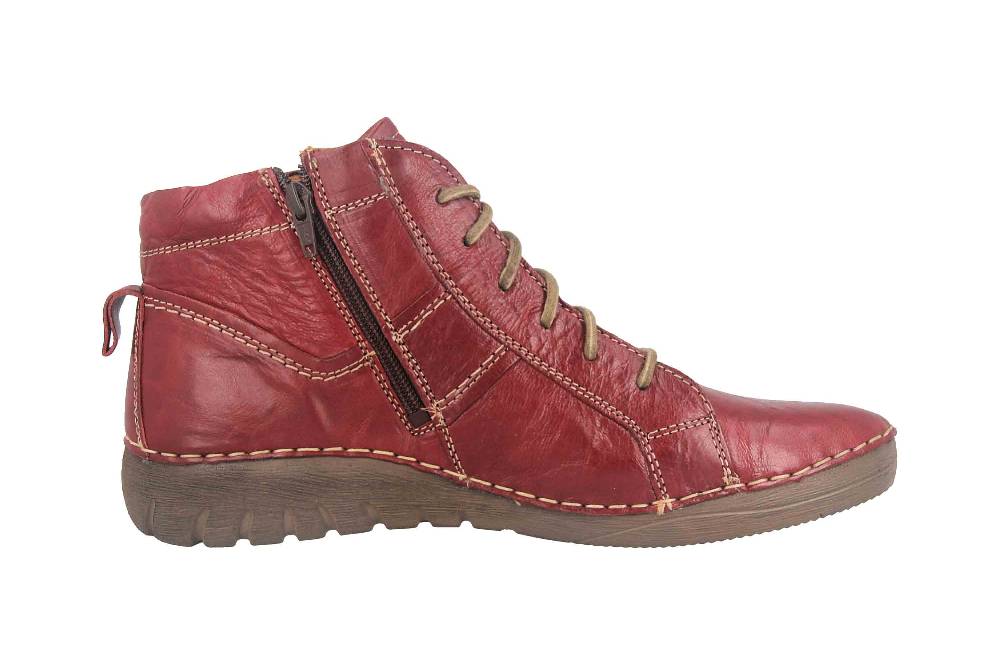 Josef Seibel Felicia 01 Stiefeletten In Übergrößen Rot 89201 MI302 411 Große Damenschuhe
