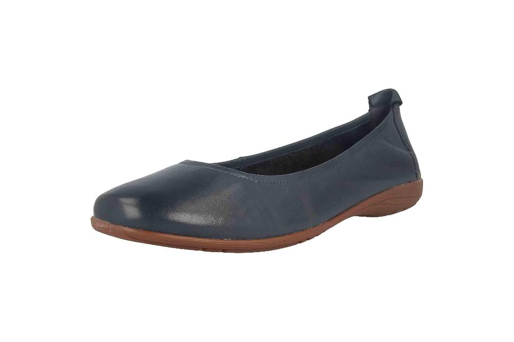 Josef Seibel Fenja 01 Ballerinas In Übergrößen Blau 74801 133 530 Große Damenschuhe