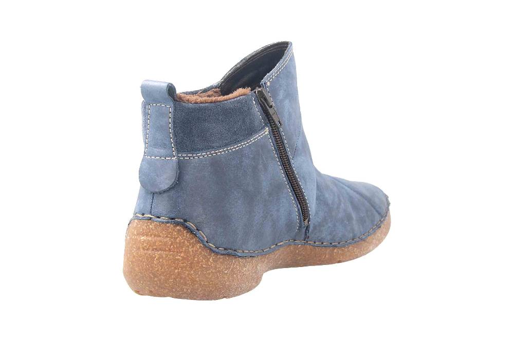 Josef Seibel Fergey 53 Stiefeletten In Übergrößen Blau 59653 VL259 530 Große Damenschuhe