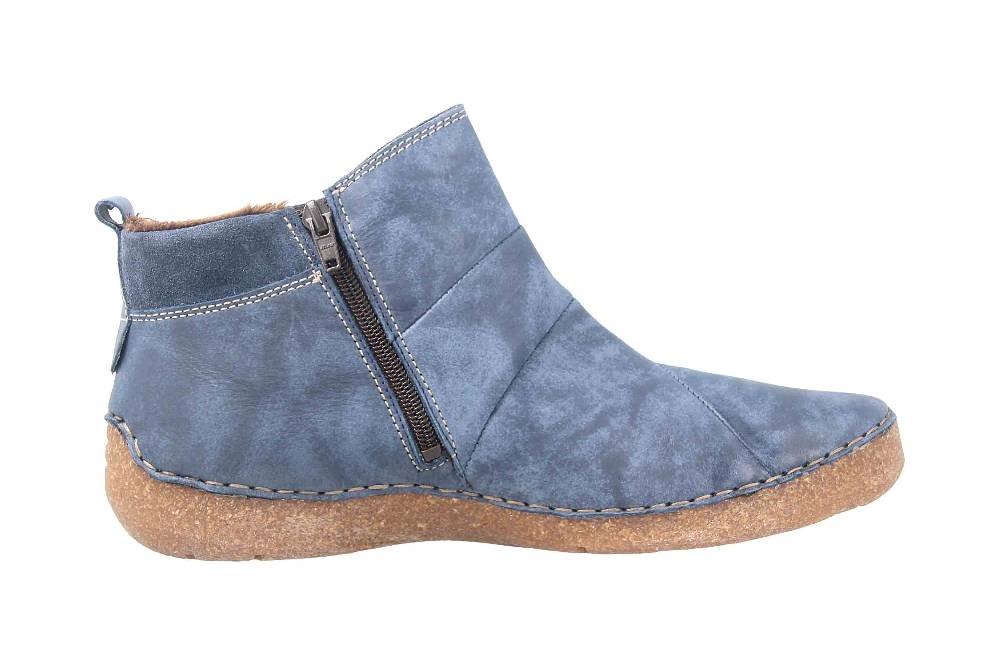 Josef Seibel Fergey 53 Stiefeletten In Übergrößen Blau 59653 VL259 530 Große Damenschuhe