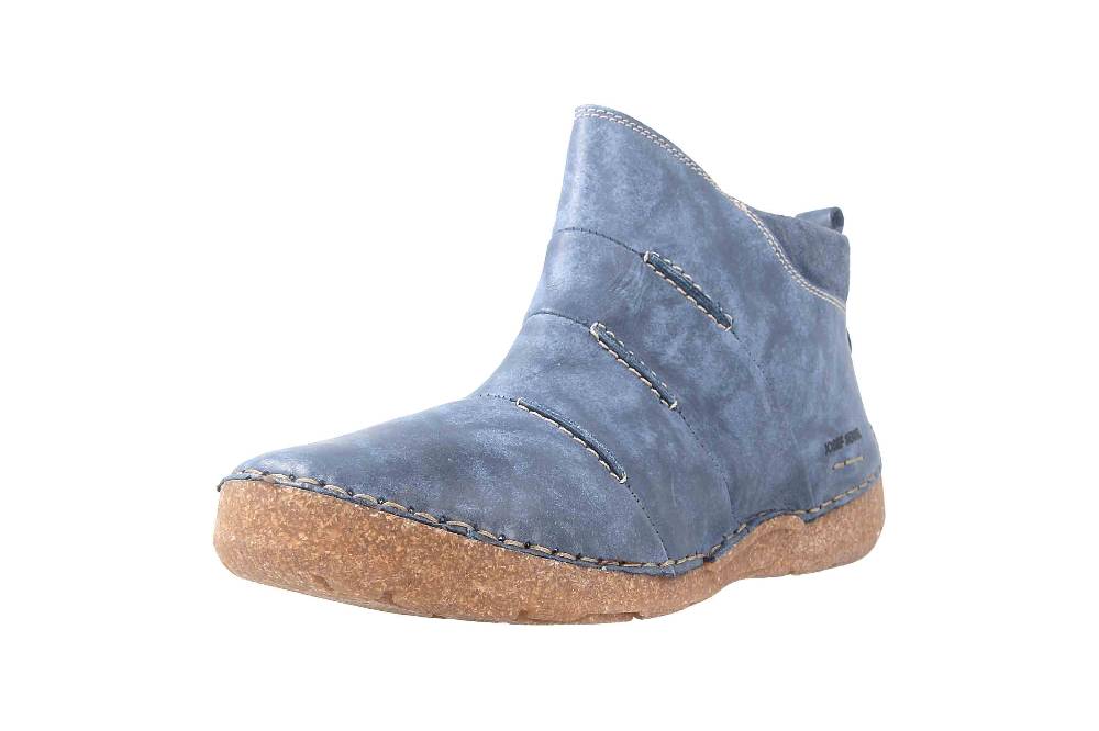Josef Seibel Fergey 53 Stiefeletten In Übergrößen Blau 59653 VL259 530 Große Damenschuhe