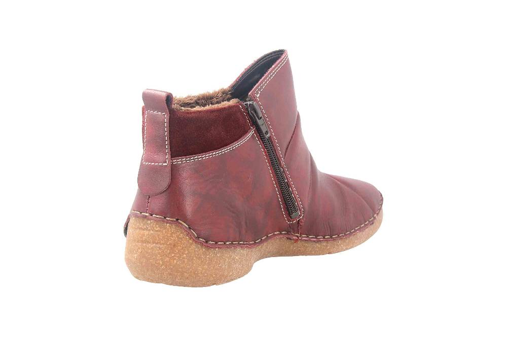 Josef Seibel Fergey 53 Stiefeletten In Übergrößen Rot 59653 VL259 460 Große Damenschuhe