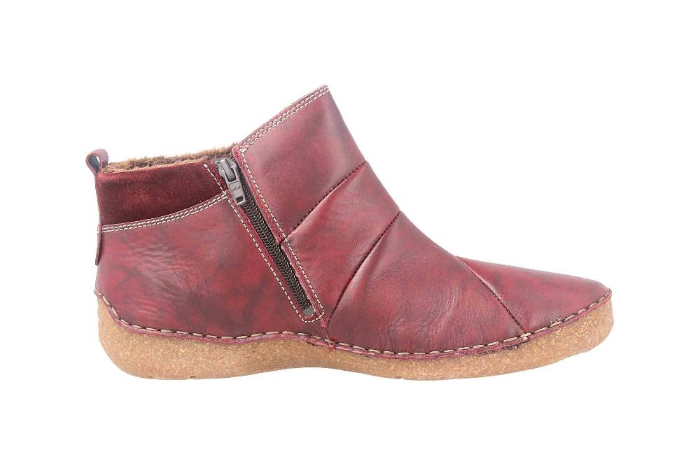 Josef Seibel Fergey 53 Stiefeletten In Übergrößen Rot 59653 VL259 460 Große Damenschuhe
