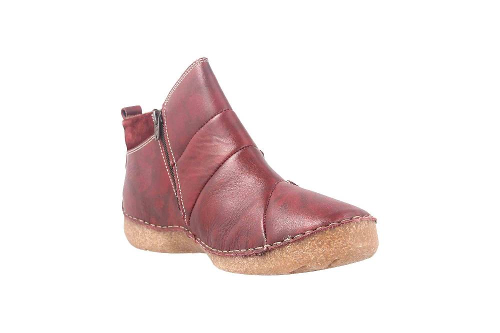 Josef Seibel Fergey 53 Stiefeletten In Übergrößen Rot 59653 VL259 460 Große Damenschuhe