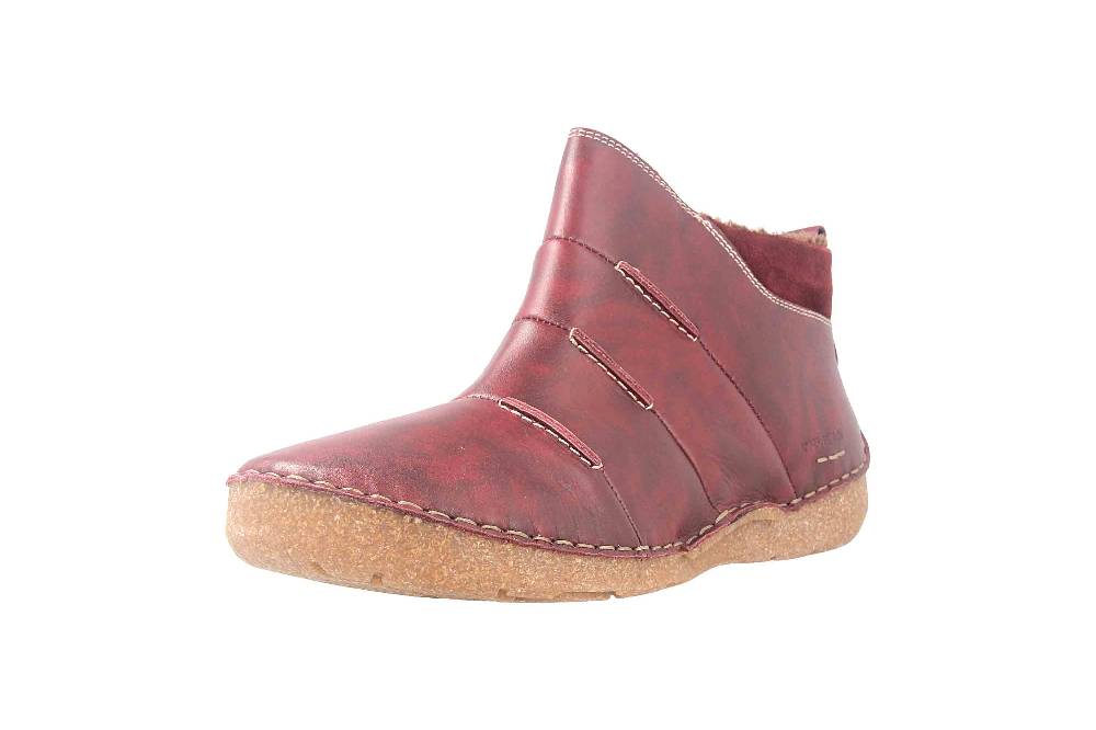 Josef Seibel Fergey 53 Stiefeletten In Übergrößen Rot 59653 VL259 460 Große Damenschuhe