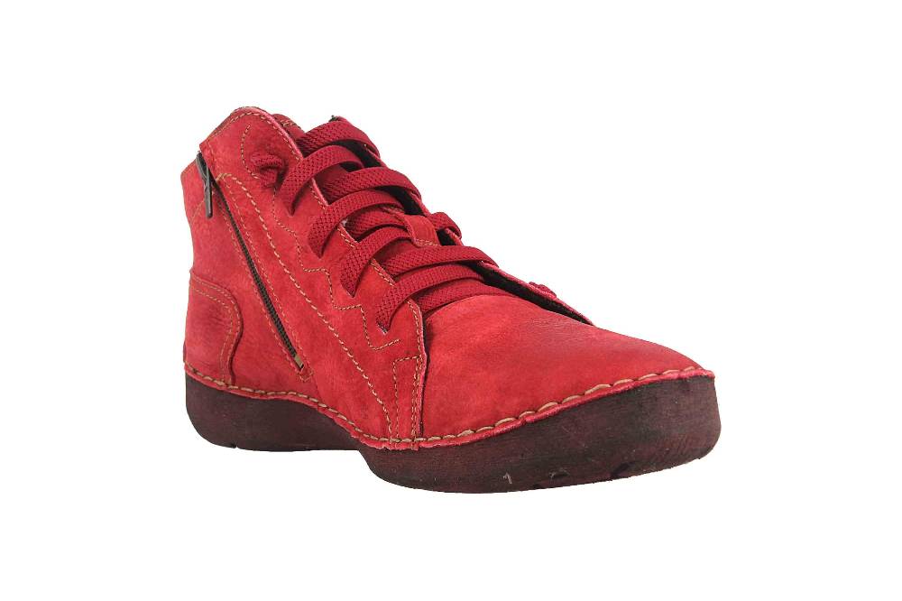 Josef Seibel Fergey 86 Stiefeletten In Übergrößen Rot 59686 MI869 400 Große Damenschuhe