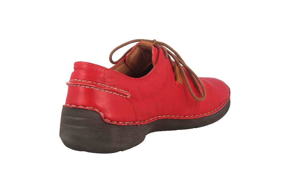 Josef Seibel Fergey 91 Halbschuhe In Übergrößen Rot 59691 85713 400 Große Damenschuhe