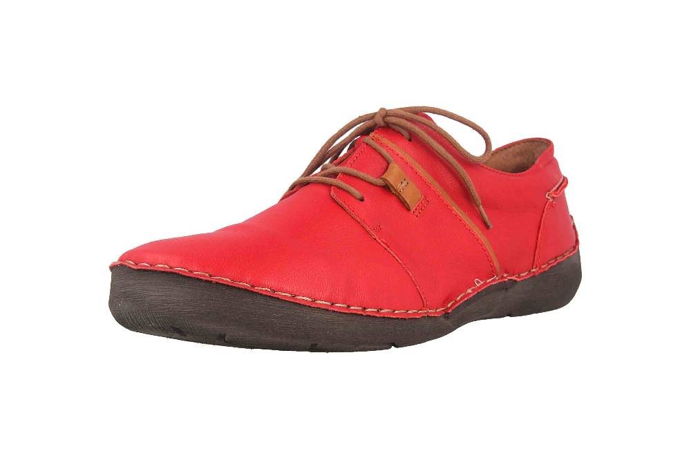 Josef Seibel Fergey 91 Halbschuhe In Übergrößen Rot 59691 85713 400 Große Damenschuhe