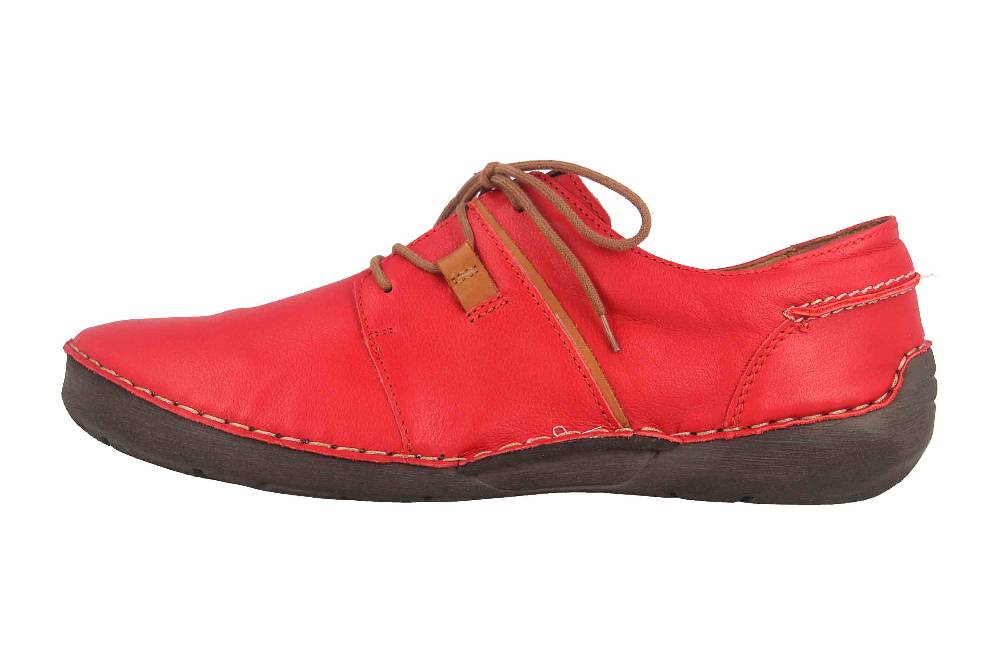 Josef Seibel Fergey 91 Halbschuhe in Übergrößen Rot 59691 85713 400 große Damenschuhe