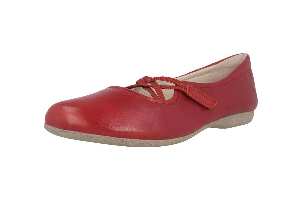 Josef Seibel Fiona 39 Ballerinas In Übergrößen Rot 87239 971 396 Große Damenschuhe