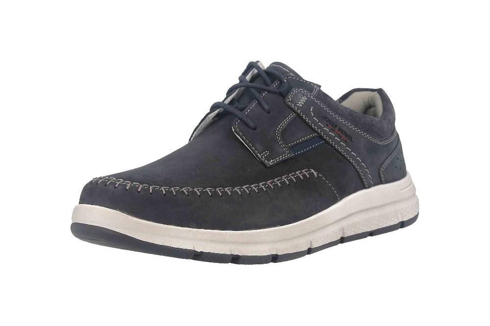 Josef Seibel Giuseppe 04 Halbschuhe In Übergrößen Blau 57404-TE21-525 Große Herrenschuhe