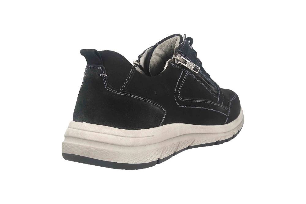 Josef Seibel Giuseppe 06 Halbschuhe In Übergrößen Schwarz 57406-TE21-100 Große Herrenschuhe