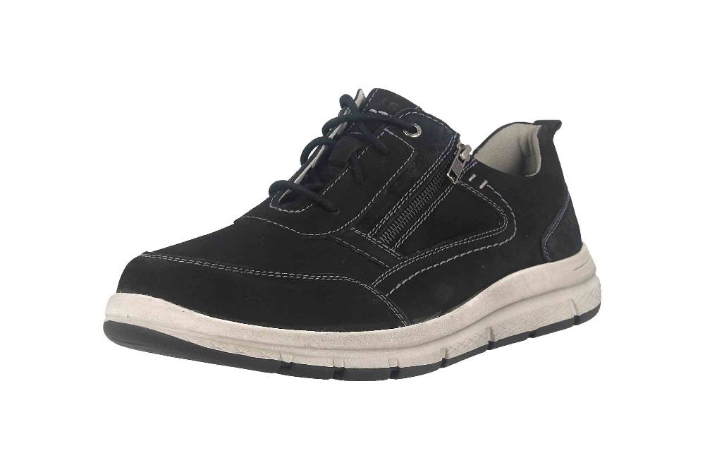 Josef Seibel Giuseppe 06 Halbschuhe In Übergrößen Schwarz 57406-TE21-100 Große Herrenschuhe