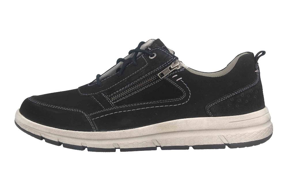 Josef Seibel Giuseppe 06 Halbschuhe in Übergrößen Schwarz 57406-TE21-100 große Herrenschuhe