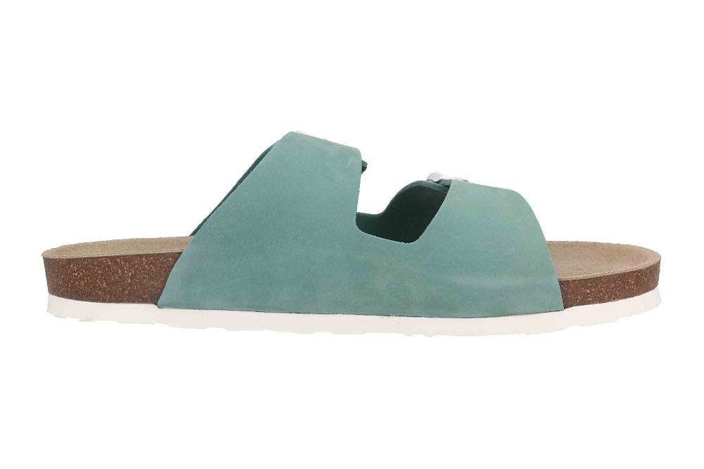 Josef Seibel Hermine 01 Pantoletten In Übergrößen Grün 64301-609-611 Große Damenschuhe