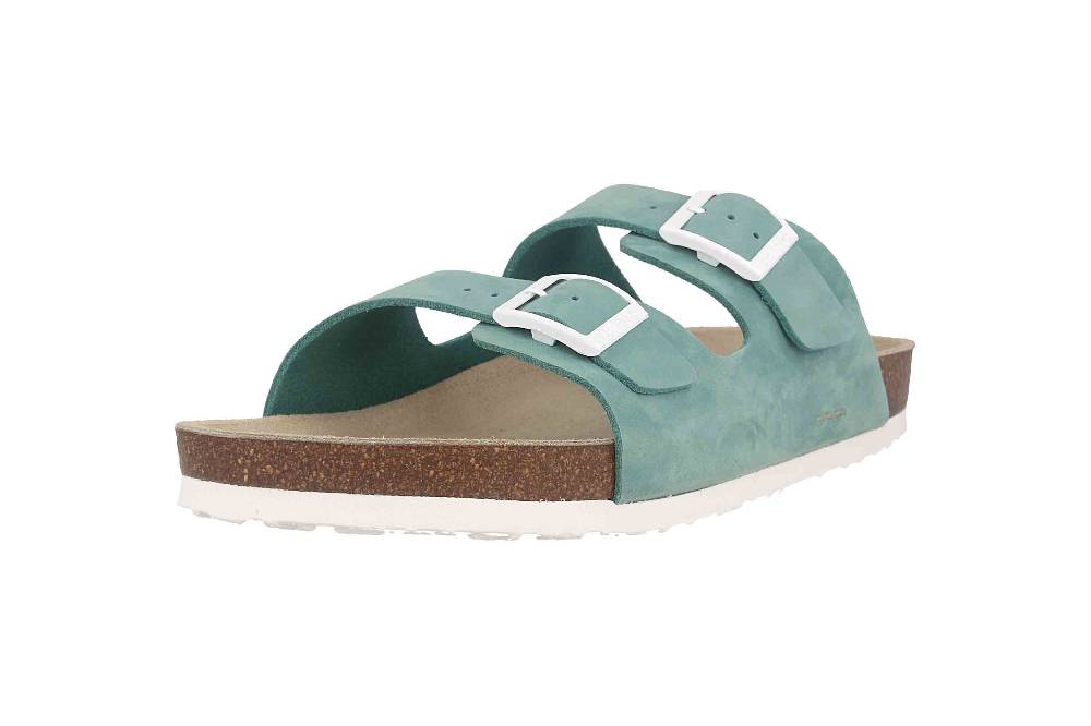 Josef Seibel Hermine 01 Pantoletten In Übergrößen Grün 64301-609-611 Große Damenschuhe