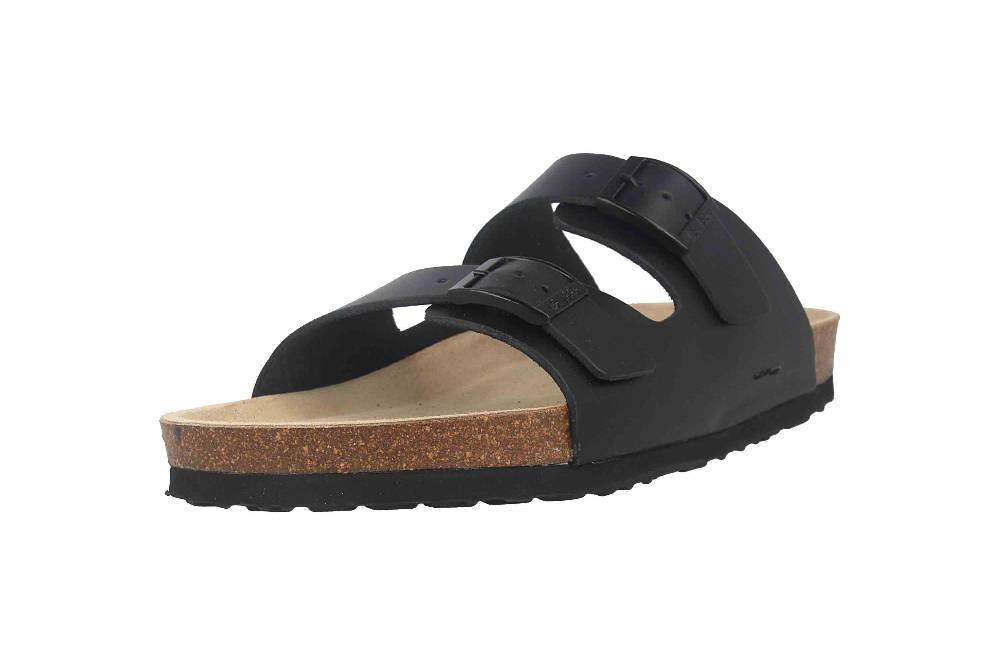 Josef Seibel Hermine 01 Pantoletten In Übergrößen Schwarz 64301-354-100 Große Damenschuhe