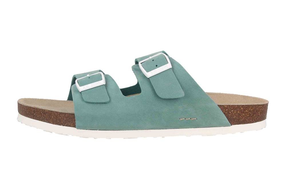 Josef Seibel Hermine 01 Pantoletten in Übergrößen Grün 64301-609-611 große Damenschuhe