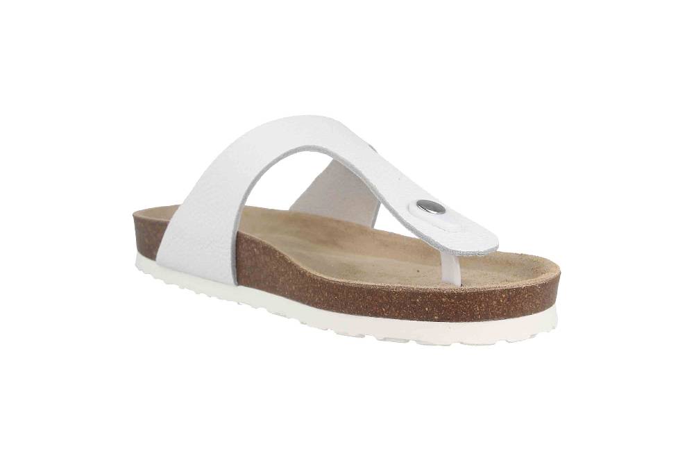 Josef Seibel Hermine 02 Zehentrenner In Übergrößen Weiß 64302-612-000 Große Damenschuhe