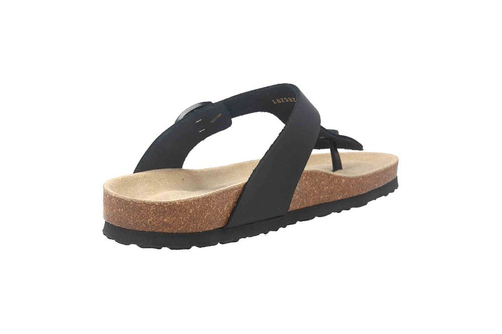 Josef Seibel Hermine 02 Zehentrenner In Übergrößen Schwarz 64302-354-100 Große Damenschuhe