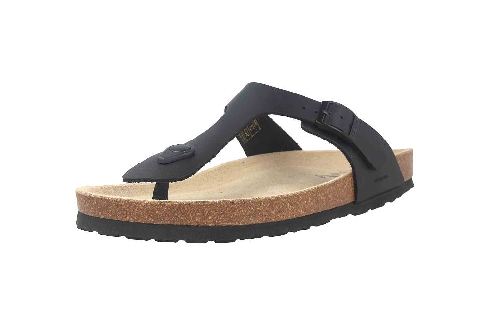 Josef Seibel Hermine 02 Zehentrenner In Übergrößen Schwarz 64302-354-100 Große Damenschuhe