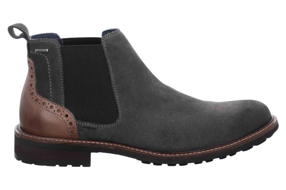Josef Seibel Jasper 50 Stiefeletten In Übergrößen Grau 24750 TE16 781 Große Herrenschuhe