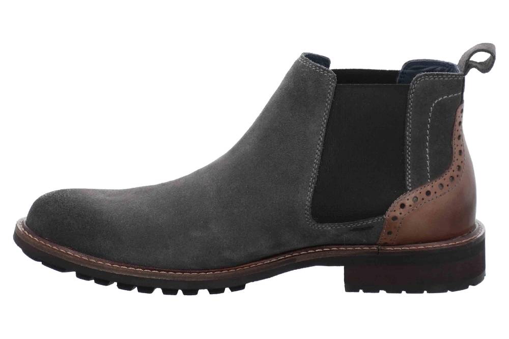 Josef Seibel Jasper 50 Stiefeletten in Übergrößen Grau 24750 TE16 781 große Herrenschuhe