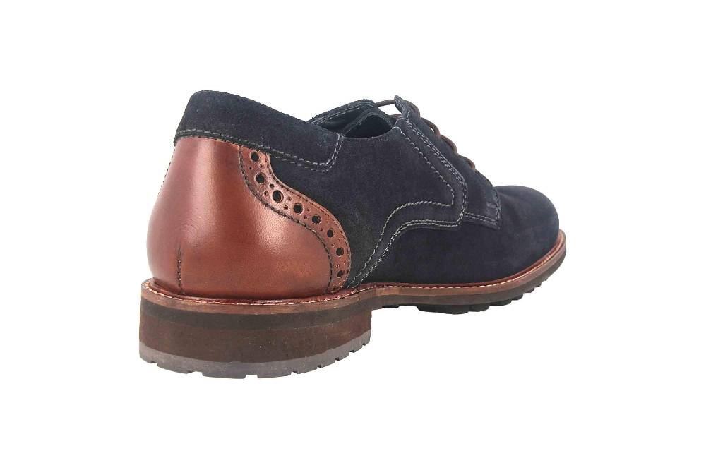 Josef Seibel Jasper 52 Halbschuhe In Übergrößen Blau 24752 TE16 541 Große Herrenschuhe