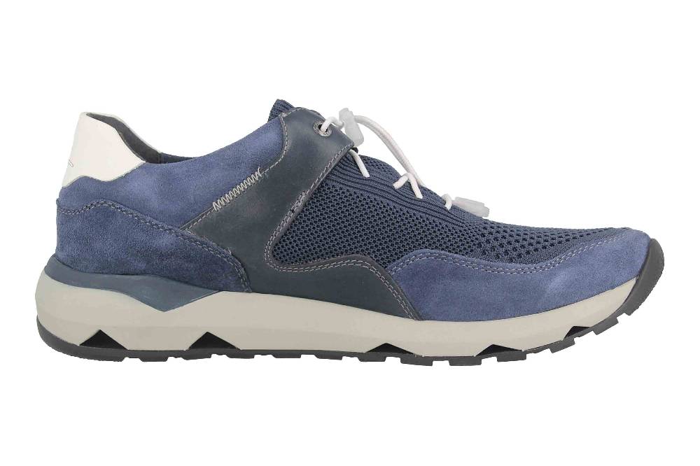 Josef Seibel Jeremiah 02 Sneaker In Übergrößen Blau 37702 TE325 501 Große Herrenschuhe