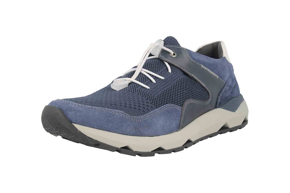 Josef Seibel Jeremiah 02 Sneaker In Übergrößen Blau 37702 TE325 501 Große Herrenschuhe