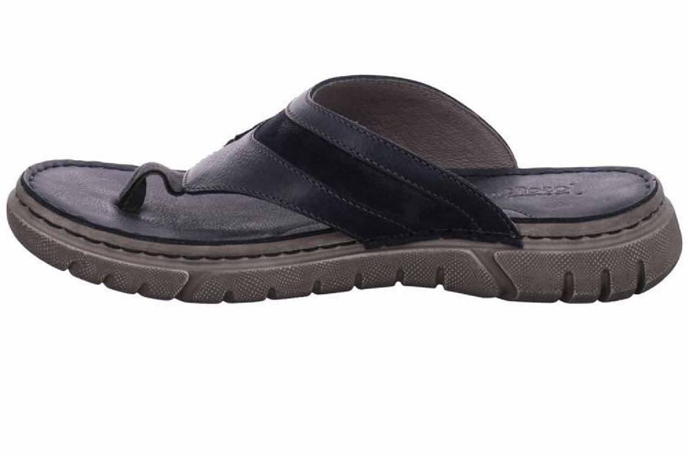 Josef Seibel Jim 07 Zehentrenner in Übergrößen blau 45307 344 530 große Herrenschuhe