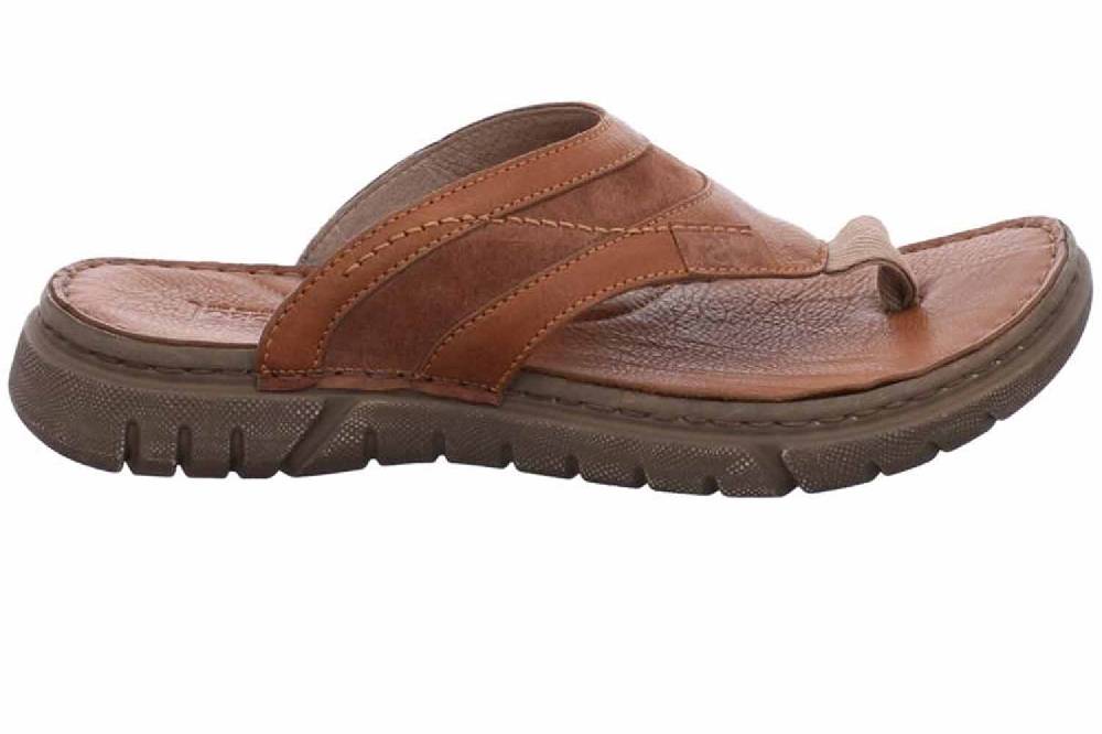 Josef Seibel Jim 07 Zehentrenner In Übergrößen Braun 45307 344 350 Große Herrenschuhe