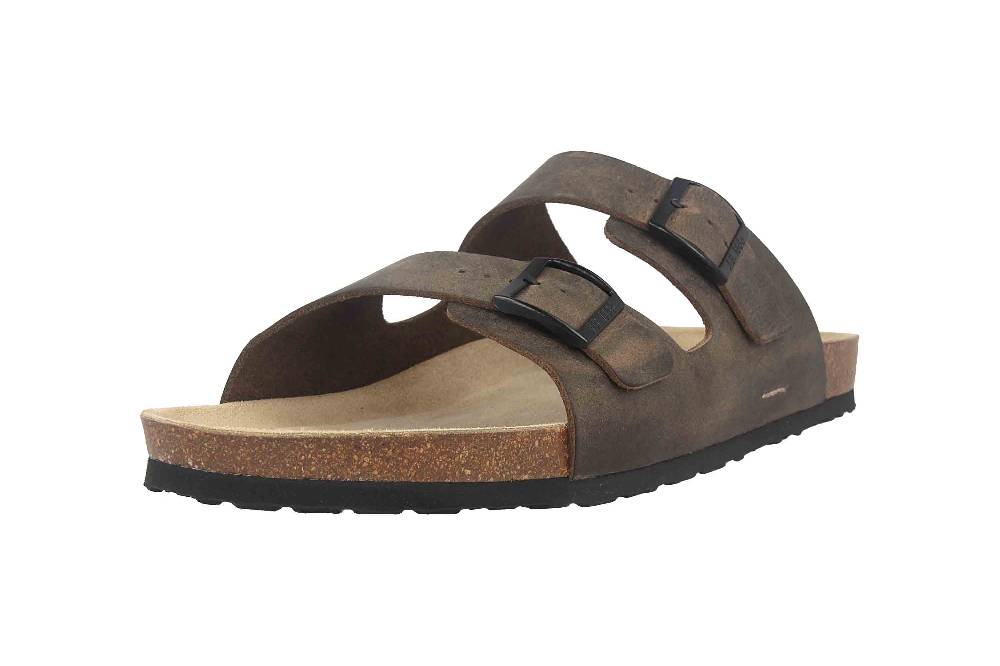 Josef Seibel Josef 01 Pantoletten In Übergrößen Grün 14301-356-615 Große Herrenschuhe