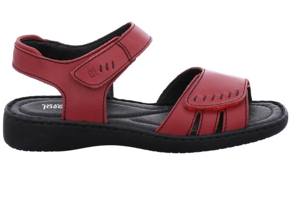 Josef Seibel Lisa 01 Sandalen In Übergrößen Rot 73715 2313 380 Große Damenschuhe