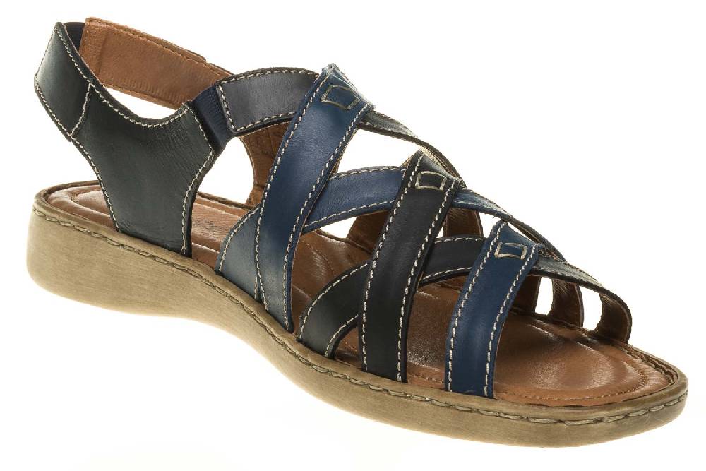 Josef Seibel Lisa 03 Sandalen In Übergrößen Blau 73723 87413 531 Große Damenschuhe